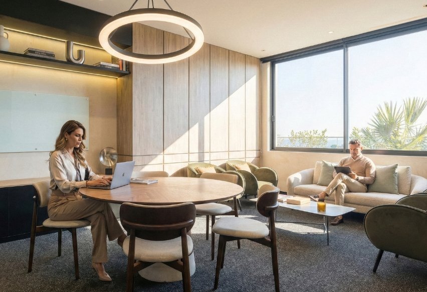 Multi-purpose rooms and meeting spaces.